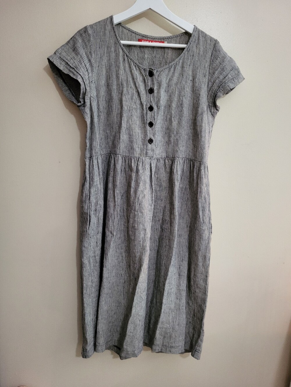Pyne & Smith Railroad Stripe Dress Size Small